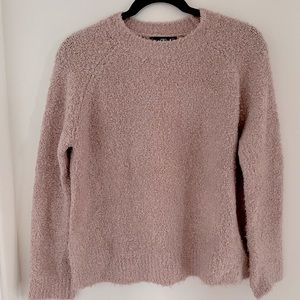 MANGO Blush Textured Crew-neck Sweater